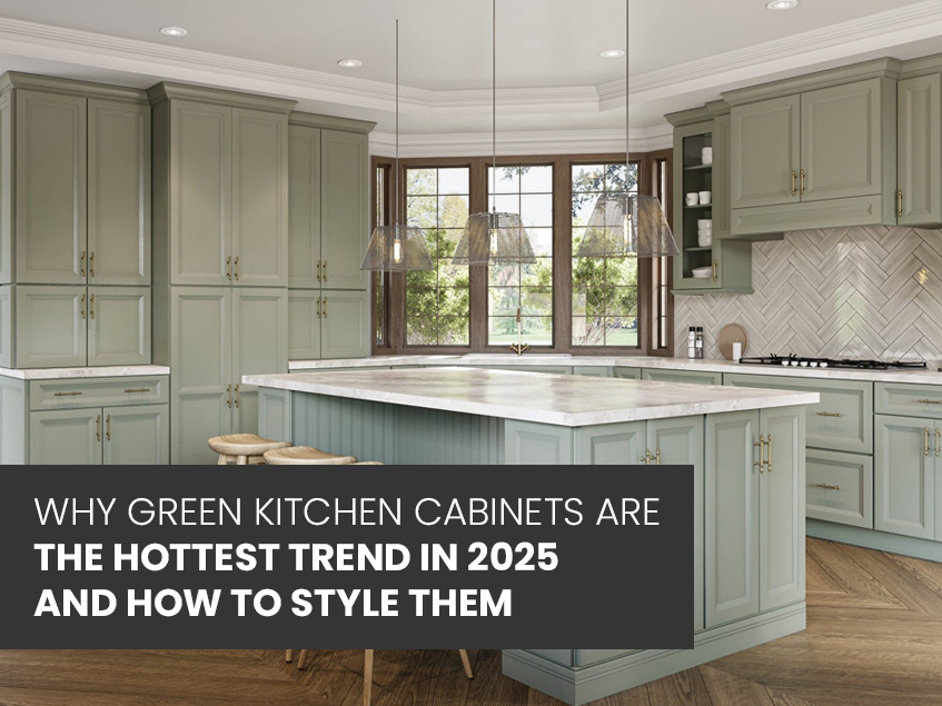 green kitchen cabinets - hottest trend in 2025